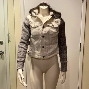 Free people white jean jacket